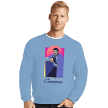 Load image into Gallery viewer, Daily_Deal_Shirts Crewneck Sweater, Unisex / Small / Powder Blue Cloud City Casanova