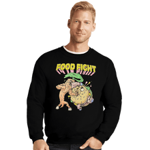 Load image into Gallery viewer, Shirts Crewneck Sweater, Unisex / Small / Black Food Fight