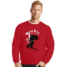 Load image into Gallery viewer, Secret_Shirts Crewneck Sweater, Unisex / Small / Red Wick VS The World