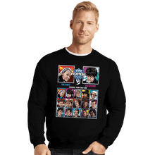 Load image into Gallery viewer, Shirts Crewneck Sweater, Unisex / Small / Black Time Fighters 1st VS 2nd