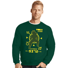 Load image into Gallery viewer, Shirts Crewneck Sweater, Unisex / Small / Forest Saiyan Power Over 9000