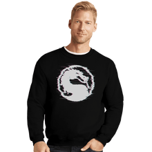 Load image into Gallery viewer, Shirts Crewneck Sweater, Unisex / Small / Black Mortal Glitch