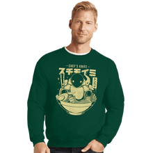 Load image into Gallery viewer, Shirts Crewneck Sweater, Unisex / Small / Forest Chef's Knife Ramen
