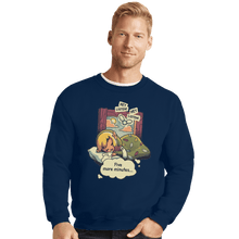 Load image into Gallery viewer, Shirts Crewneck Sweater, Unisex / Small / Navy Hero Of Nap
