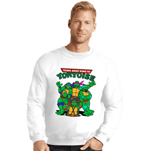 Load image into Gallery viewer, Secret_Shirts Crewneck Sweater, Unisex / Small / White Kung Fu Tortoise