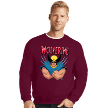 Load image into Gallery viewer, Daily_Deal_Shirts Crewneck Sweater, Unisex / Small / Maroon Wolverine 97