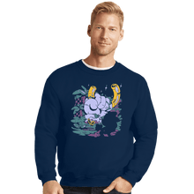 Load image into Gallery viewer, Shirts Crewneck Sweater, Unisex / Small / Navy Fallen Green Hill