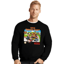 Load image into Gallery viewer, Daily_Deal_Shirts Crewneck Sweater, Unisex / Small / Black SuperJurassic Kart