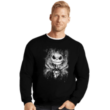 Load image into Gallery viewer, Shirts Crewneck Sweater, Unisex / Small / Black Jack Splatter