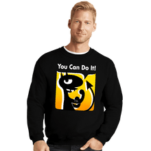Load image into Gallery viewer, Shirts Crewneck Sweater, Unisex / Small / Black You Can Do It