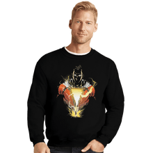 Load image into Gallery viewer, Shirts Crewneck Sweater, Unisex / Small / Black S H A Z A M