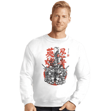 Load image into Gallery viewer, Shirts Crewneck Sweater, Unisex / Small / White Half-Shell Ninjas