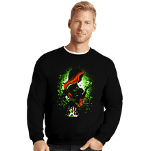 Load image into Gallery viewer, Shirts Crewneck Sweater, Unisex / Small / Black Poison Green
