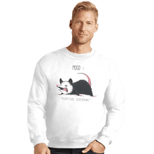 Load image into Gallery viewer, Shirts Crewneck Sweater, Unisex / Small / White Mood Possum