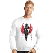 Load image into Gallery viewer, Shirts Crewneck Sweater, Unisex / Small / White Fulcrum Sumi-E