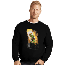 Load image into Gallery viewer, Shirts Crewneck Sweater, Unisex / Small / Black The Last Slice Of PIzza