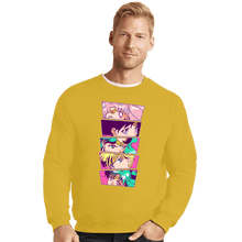 Load image into Gallery viewer, Shirts Crewneck Sweater, Unisex / Small / Gold Sailor Scouts Vol. 2
