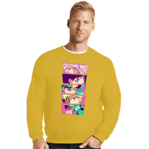 Shirts Crewneck Sweater, Unisex / Small / Gold Sailor Scouts Vol. 2