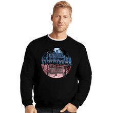 Load image into Gallery viewer, Daily_Deal_Shirts Crewneck Sweater, Unisex / Small / Black Two Worlds