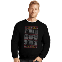 Load image into Gallery viewer, Secret_Shirts Crewneck Sweater, Unisex / Small / Black Nintendmas