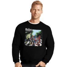 Load image into Gallery viewer, Shirts Crewneck Sweater, Unisex / Small / Black The Heroes