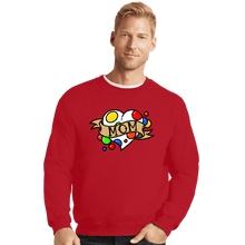 Load image into Gallery viewer, Secret_Shirts Crewneck Sweater, Unisex / Small / Red Mom