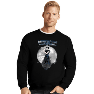 Daily_Deal_Shirts Crewneck Sweater, Unisex / Small / Black Wednesday Night Fever