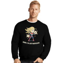 Load image into Gallery viewer, Shirts Crewneck Sweater, Unisex / Small / Black Marvelous