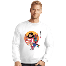 Load image into Gallery viewer, Daily_Deal_Shirts Crewneck Sweater, Unisex / Small / White Dishonor On Your Cow!
