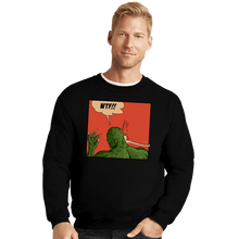 Load image into Gallery viewer, Secret_Shirts Crewneck Sweater, Unisex / Small / Black Lizard Slap
