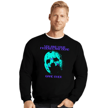Load image into Gallery viewer, Secret_Shirts Crewneck Sweater, Unisex / Small / Black GAME OVER NES
