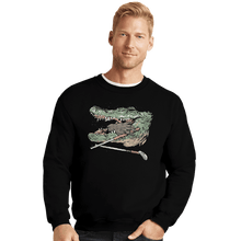 Load image into Gallery viewer, Secret_Shirts Crewneck Sweater, Unisex / Small / Black The Hand Gator
