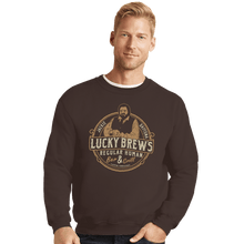 Load image into Gallery viewer, Secret_Shirts Crewneck Sweater, Unisex / Small / Dark Chocolate Lucky Brews