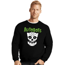 Load image into Gallery viewer, Secret_Shirts Crewneck Sweater, Unisex / Small / Black Punk Robot