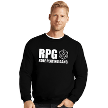 Load image into Gallery viewer, Shirts Crewneck Sweater, Unisex / Small / Black Role Playing Gang