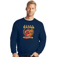Load image into Gallery viewer, Shirts Crewneck Sweater, Unisex / Small / Navy Elect Samus - The Prime Candidate