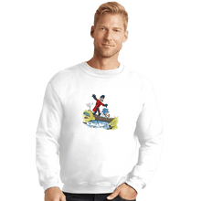 Load image into Gallery viewer, Shirts Crewneck Sweater, Unisex / Small / White Eggman And Sonic