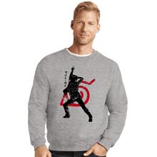 Load image into Gallery viewer, Shirts Crewneck Sweater, Unisex / Small / Sports Grey Crimson Might Guy