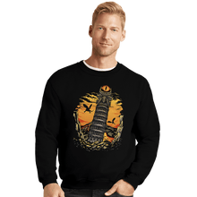 Load image into Gallery viewer, Daily_Deal_Shirts Crewneck Sweater, Unisex / Small / Black Leaning Dark Tower
