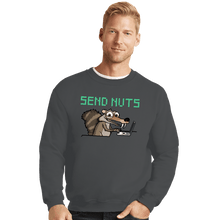 Load image into Gallery viewer, Shirts Crewneck Sweater, Unisex / Small / Charcoal Send Nuts