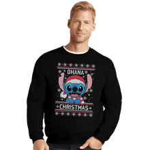 Load image into Gallery viewer, Shirts Crewneck Sweater, Unisex / Small / Black Ohana Christmas