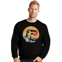 Load image into Gallery viewer, Shirts Crewneck Sweater, Unisex / Small / Black The Great Killer Whale
