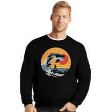 Load image into Gallery viewer, Shirts Crewneck Sweater, Unisex / Small / Black The Great Killer Whale