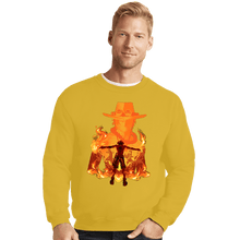 Load image into Gallery viewer, Daily_Deal_Shirts Crewneck Sweater, Unisex / Small / Gold Ace Shadow
