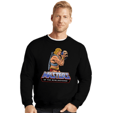 Load image into Gallery viewer, Secret_Shirts Crewneck Sweater, Unisex / Small / Black Masters Of The Bowlingverse