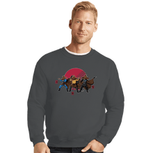 Load image into Gallery viewer, Daily_Deal_Shirts Crewneck Sweater, Unisex / Small / Charcoal Straw Hats, Magic, And Kung Fu