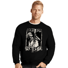 Load image into Gallery viewer, Secret_Shirts Crewneck Sweater, Unisex / Small / Black I Play In A Band
