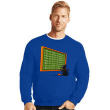 Load image into Gallery viewer, Daily_Deal_Shirts Crewneck Sweater, Unisex / Small / Royal Blue I Will Not Destroy