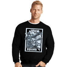 Load image into Gallery viewer, Shirts Crewneck Sweater, Unisex / Small / Black Join Squad 7