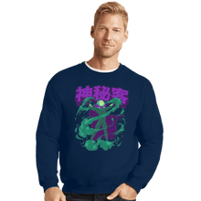 Load image into Gallery viewer, Shirts Crewneck Sweater, Unisex / Small / Navy Mysterio